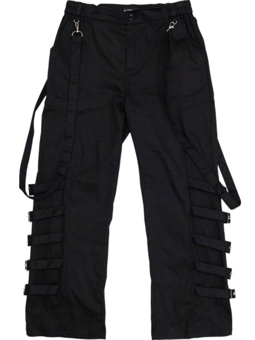 NEW ACDC RAG Punk Revival Multi Side Belt Pants